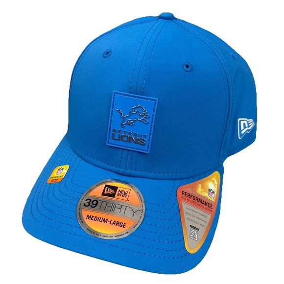 New Era Other - Detroit Lions New Era 39Thirty Medium_Large Size Side Line Collection Blue Color